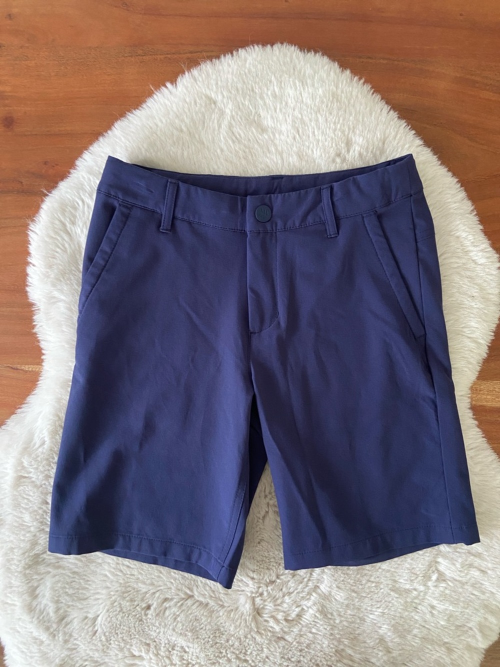 All In Motion boys golf shorts navy blue chino school uniform athleisure kids 10